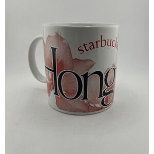 Starbucks Mug Unisex OS White Hong Kong City Mug Collector Series 2008 Floral‎